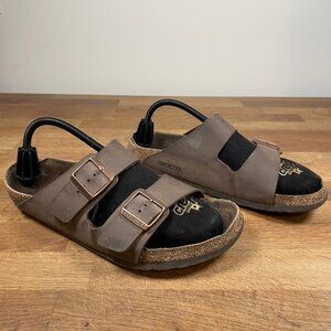 Birkenstock Arizona Double Strap Sandals Tan Leather 11 Men / 13 Women